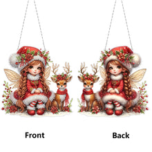 Load image into Gallery viewer, Acrylic Special Shape Christmas Animal Diamond Painting Ornaments for Art Crafts