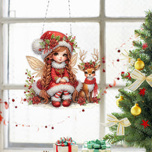 Load image into Gallery viewer, Acrylic Special Shape Christmas Animal Diamond Painting Ornaments for Art Crafts