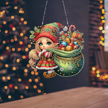 Load image into Gallery viewer, Acrylic Special Shape Christmas Animal Diamond Painting Ornaments for Art Crafts