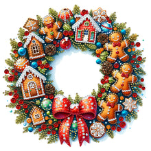 Load image into Gallery viewer, Diamond Painting - Partial Special Shaped - Christmas wreaths (30*30CM)