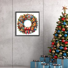 Load image into Gallery viewer, Diamond Painting - Partial Special Shaped - Christmas wreaths (30*30CM)