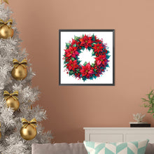 Load image into Gallery viewer, Diamond Painting - Partial Special Shaped - Christmas wreaths (30*30CM)
