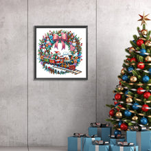 Load image into Gallery viewer, Diamond Painting - Partial Special Shaped - Christmas wreaths (30*30CM)