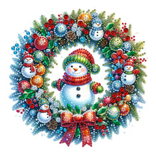 Load image into Gallery viewer, Diamond Painting - Partial Special Shaped - Christmas wreaths (30*30CM)