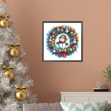 Load image into Gallery viewer, Diamond Painting - Partial Special Shaped - Christmas wreaths (30*30CM)