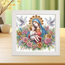 Load image into Gallery viewer, Diamond Painting - Partial Special Shaped - Madonna and child (with framed) (2*19.2CM)