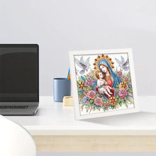 Load image into Gallery viewer, Diamond Painting - Partial Special Shaped - Madonna and child (with framed) (2*19.2CM)