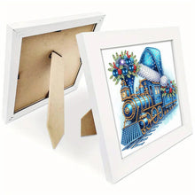 Load image into Gallery viewer, Diamond Painting - Partial Special Shaped - Blue train (with framed) (2*19.2CM)