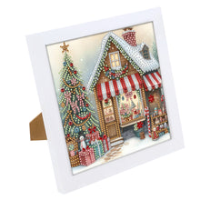 Load image into Gallery viewer, Diamond Painting - Partial Special Shaped - Christmas cottage (with framed) (2*19.2CM)