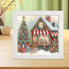 Load image into Gallery viewer, Diamond Painting - Partial Special Shaped - Christmas cottage (with framed) (2*19.2CM)
