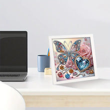 Load image into Gallery viewer, Diamond Painting - Partial Special Shaped - Gem butterfly (with framed) (2*19.2CM)