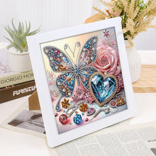 Load image into Gallery viewer, Diamond Painting - Partial Special Shaped - Gem butterfly (with framed) (2*19.2CM)