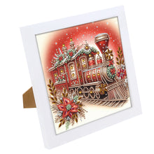 Load image into Gallery viewer, Diamond Painting - Partial Special Shaped - Red Christmas train (with framed) (2*19.2CM)
