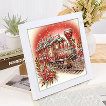 Load image into Gallery viewer, Diamond Painting - Partial Special Shaped - Red Christmas train (with framed) (2*19.2CM)