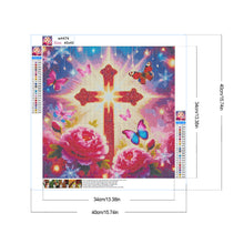 Load image into Gallery viewer, Diamond Painting - Full Round - Crosses and peonies (40*40CM)
