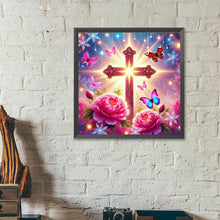 Load image into Gallery viewer, Diamond Painting - Full Round - Crosses and peonies (40*40CM)