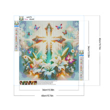 Load image into Gallery viewer, Diamond Painting - Full Round - Crosses and lilies (40*40CM)