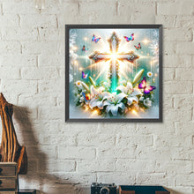 Load image into Gallery viewer, Diamond Painting - Full Round - Crosses and lilies (40*40CM)