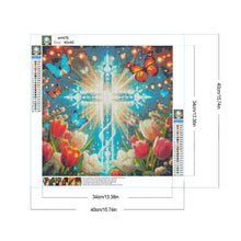 Load image into Gallery viewer, Diamond Painting - Full Round - Crosses and tulips (40*40CM)