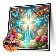 Load image into Gallery viewer, Diamond Painting - Full Round - Crosses and tulips (40*40CM)