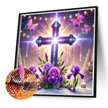 Load image into Gallery viewer, Diamond Painting - Full Round - Crosses and irises (40*40CM)