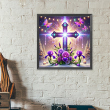 Load image into Gallery viewer, Diamond Painting - Full Round - Crosses and irises (40*40CM)