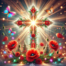 Load image into Gallery viewer, Diamond Painting - Full Round - Crosses and poppies (40*40CM)