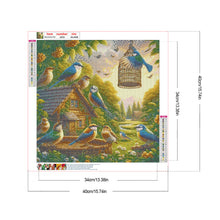 Load image into Gallery viewer, Diamond Painting - Full Round - Birds' cozy nest (40*40CM)
