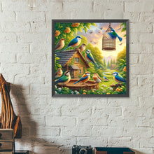 Load image into Gallery viewer, Diamond Painting - Full Round - Birds' cozy nest (40*40CM)