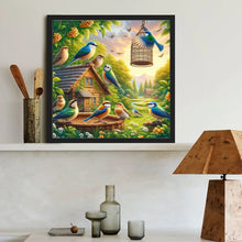Load image into Gallery viewer, Diamond Painting - Full Round - Birds' cozy nest (40*40CM)
