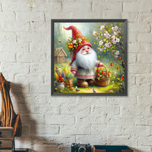 Load image into Gallery viewer, Diamond Painting - Full Round - Gnome collecting flowers (40*40CM)
