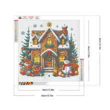 Load image into Gallery viewer, Diamond Painting - Full Round - Christmas snowman cookie house (40*40CM)