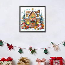 Load image into Gallery viewer, Diamond Painting - Full Round - Christmas snowman cookie house (40*40CM)