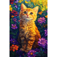 Load image into Gallery viewer, Diamond Painting - Full Round - Orange cat (40*60CM)