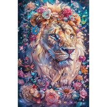 Load image into Gallery viewer, Diamond Painting - Full Round - Flower lion (40*60CM)