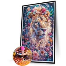 Load image into Gallery viewer, Diamond Painting - Full Round - Flower lion (40*60CM)