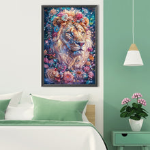 Load image into Gallery viewer, Diamond Painting - Full Round - Flower lion (40*60CM)