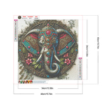 Load image into Gallery viewer, Diamond Painting - Full Round - Gorgeous round elephant (40*40CM)