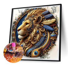 Load image into Gallery viewer, Diamond Painting - Full Round - Gorgeous round lion (40*40CM)