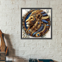Load image into Gallery viewer, Diamond Painting - Full Round - Gorgeous round lion (40*40CM)