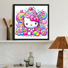 Load image into Gallery viewer, Diamond Painting - Full Round - Candy Hello Kitty (40*40CM)