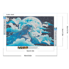 Load image into Gallery viewer, Diamond Painting - Full Round - Blue-haired bunny elf girl (40*60CM)