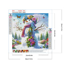 Load image into Gallery viewer, Diamond Painting - Full Round - Flower snowman (30*30CM)