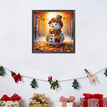 Load image into Gallery viewer, Diamond Painting - Full Round - Maple leaf snowman (30*30CM)