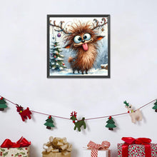 Load image into Gallery viewer, Diamond Painting - Full Round - Christmas funny deer (30*30CM)
