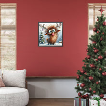 Load image into Gallery viewer, Diamond Painting - Full Round - Christmas funny deer (30*30CM)