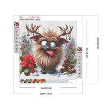 Load image into Gallery viewer, Diamond Painting - Full Round - Christmas funny deer (30*30CM)