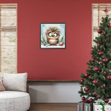 Load image into Gallery viewer, Diamond Painting - Full Round - Christmas funny owl (30*30CM)