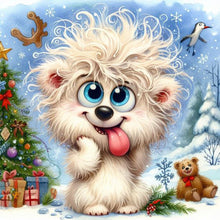 Load image into Gallery viewer, Diamond Painting - Full Round - Christmas funny bear (30*30CM)