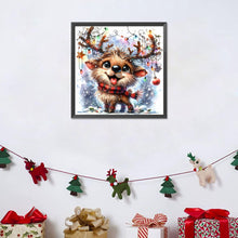 Load image into Gallery viewer, Diamond Painting - Full Round - Christmas funny deer (30*30CM)